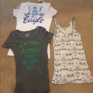 Junior shirts pink vs American eagle lot 3